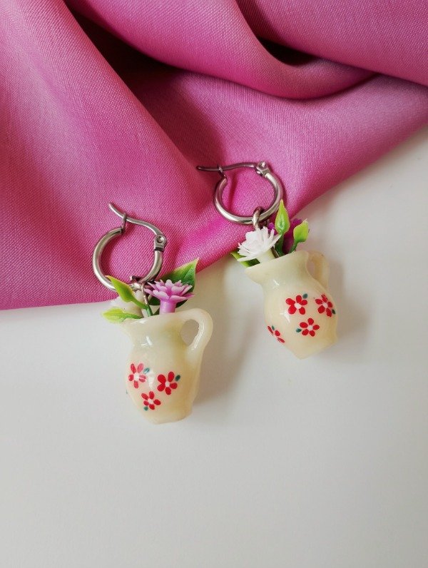 Producto - Jarrita Flores rojas