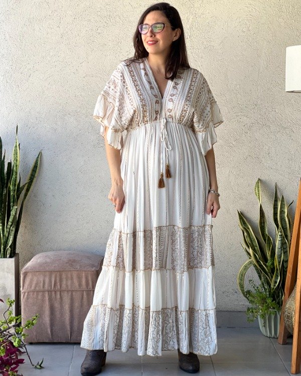 Producto - Folk Espalda Abierta con Lurex  M a XL