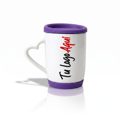 Producto - Taza de cerámica tapa silicona