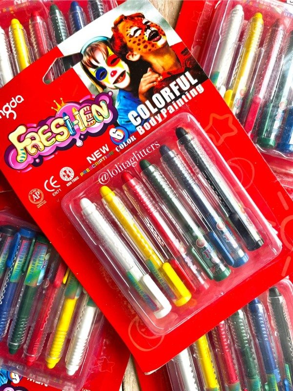 Producto - SET X 6 PINTACARITAS FORMATO LAPICERA