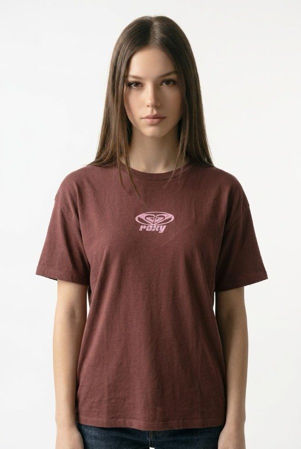 Producto - REMERA OVER ROXY SUN THE SAND CHOCOLATE - 0