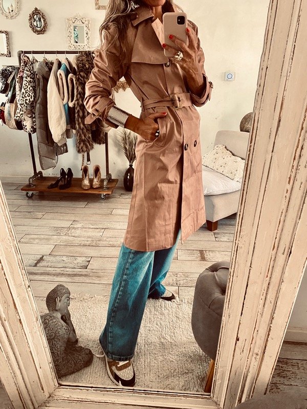 Producto - Trench rosado