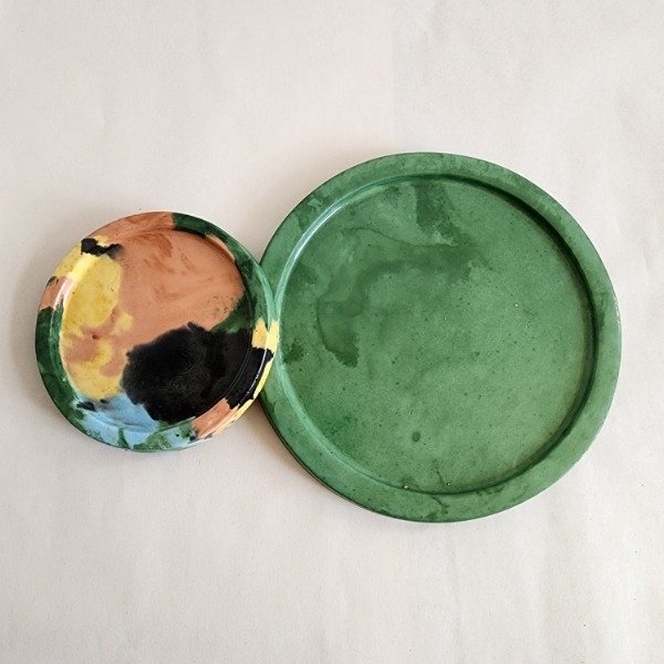Producto - Bandejas Circulares De Cemento - 10 Y 17 Cm Diámetro