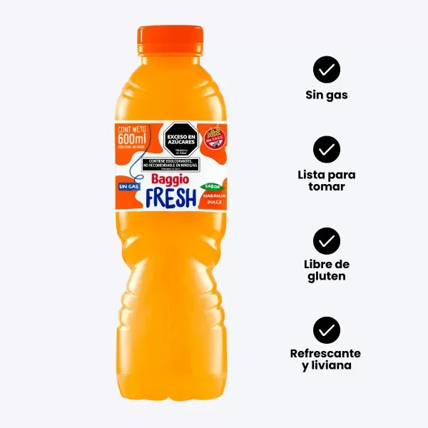 Producto - fresh naranja 500ml [BAGGIO]