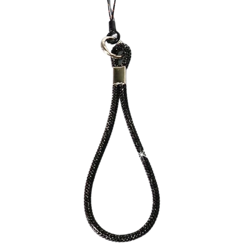 Producto - Correa Strass Negra para celular
