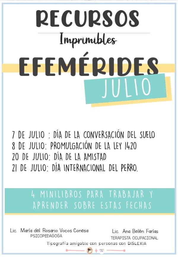 Producto - Efemérides JULIO