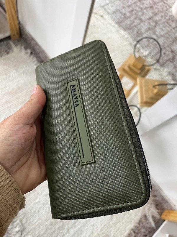 Producto - Billetera amayra verde doble cierre