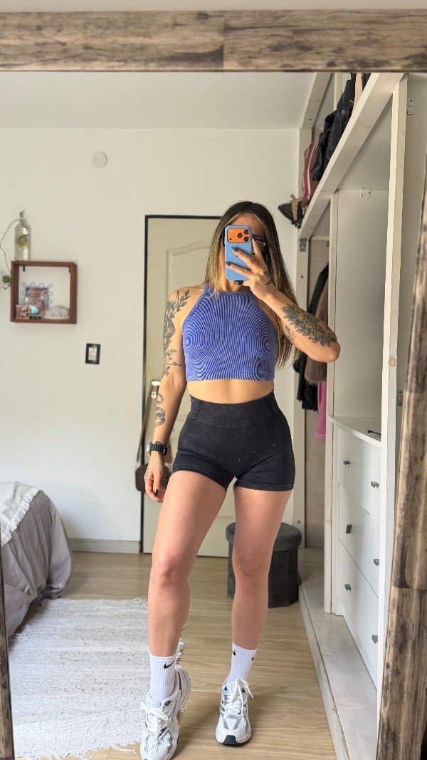 Producto - Short prelavado con frunce  Jenny - 8