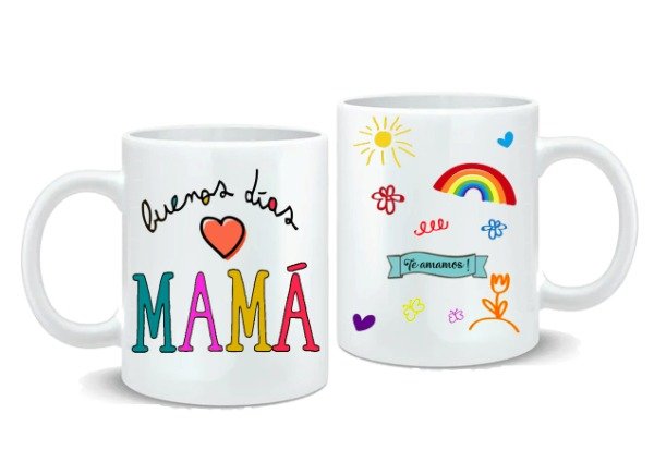 Producto - Taza Cerámica Buenos Días Mamá - 1