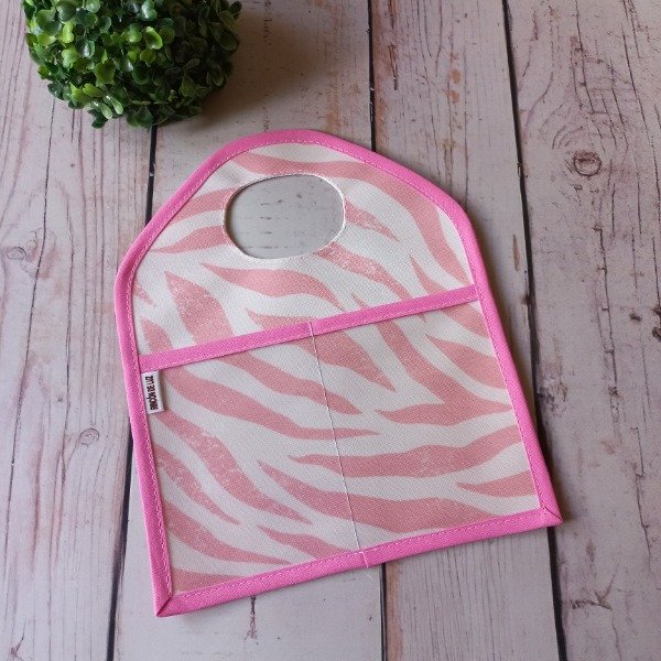 Producto - Bolsita para auto - Cebra / rosa