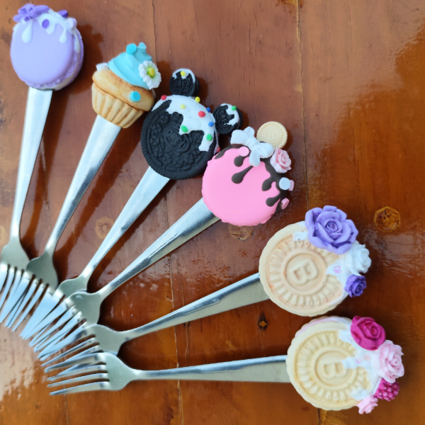 Producto - Tenedores de postre decorados