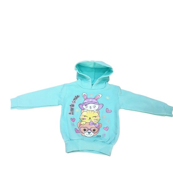 Producto - Buzo frizado beba Conejito verde agua T2