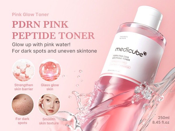 Producto - Tónico Facial Calmante Medicube PDRN Pink Cica Soothing Toner 250ml. - 3