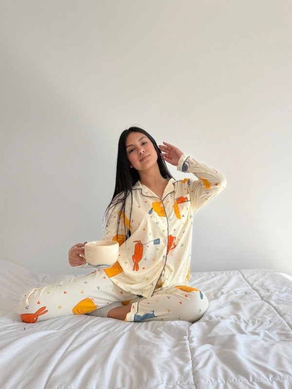 Producto - Pijama camisero moustritos