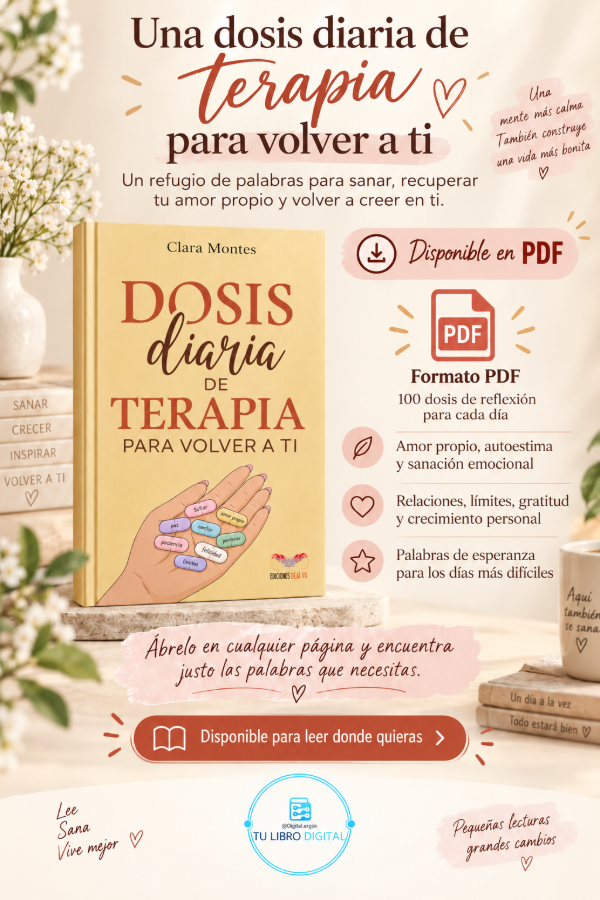 Producto - DOSIS DIARIA DE TERAPIA PARA VOLVER A TI  Clara Montes
