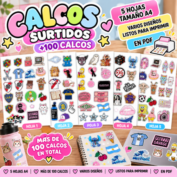Producto - PACK  STICKERS SURTIDOS