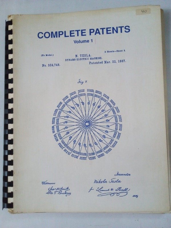Producto - Complete patents Volume 1 Tesla - John Ratzlaff - Tesla Book Co 1979