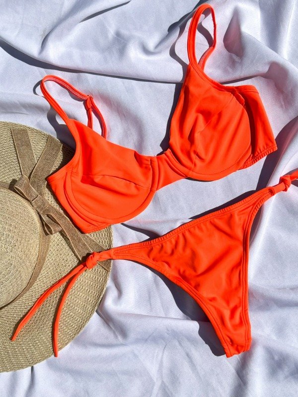 Producto - Bikini Caribe - naranja fluor