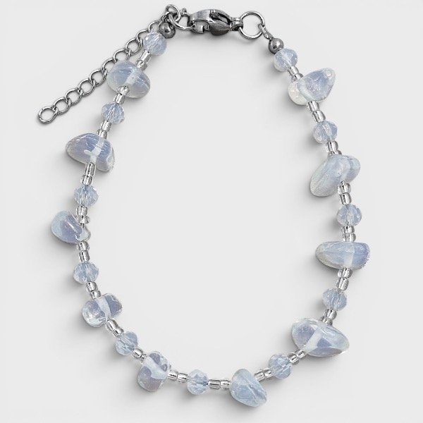 Producto - Pulsera de cristal checo y piedras naturales - Escallas - Piedra lunar