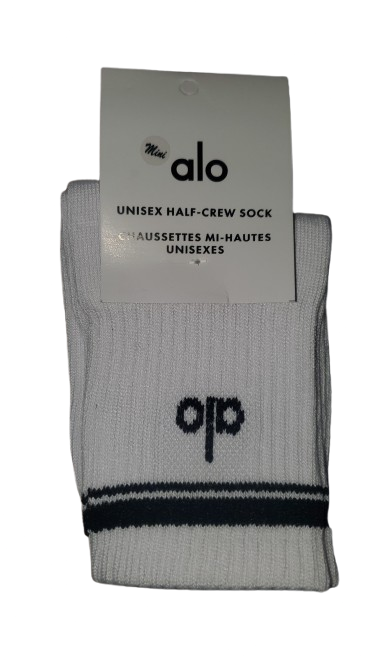 Producto - MEDIAS 3/4 MINI ALO  BLANCO  LOGO NEGRO 23 AL 33 PACK 12 UNI.(COMO LAS DE MAMA)