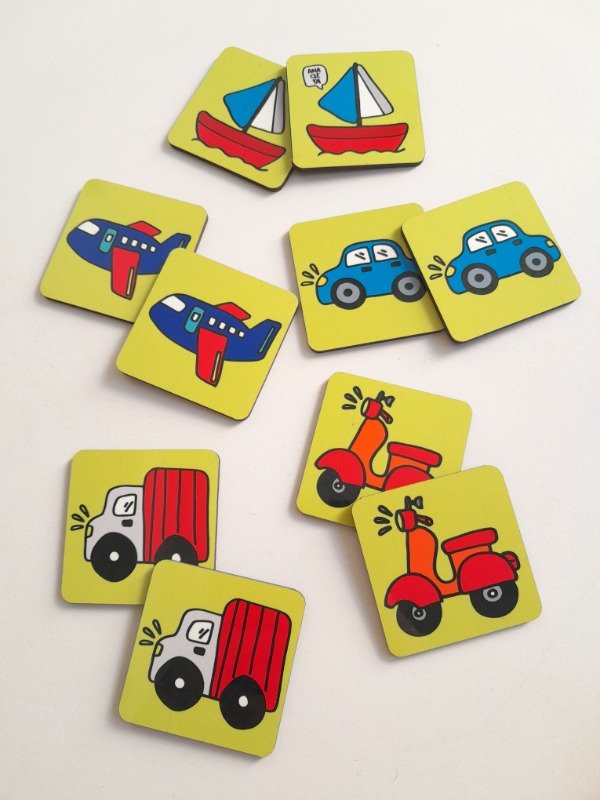 Producto - Juego de memoria Medios de transporte