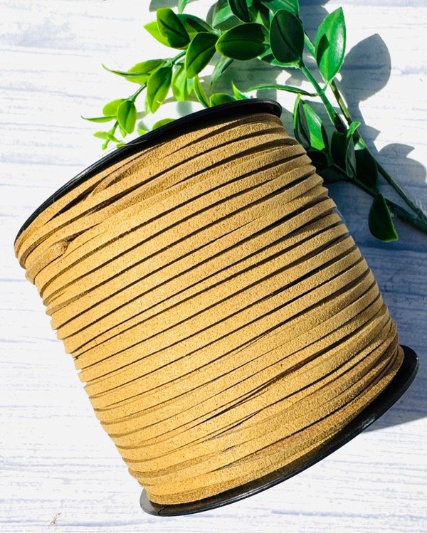 Producto - CORDÓN GAMUZA CRUDO BEIGE 3MM