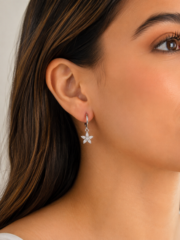 Producto - Aros colgantes argollas acero quirúrgico micro pavé