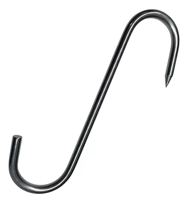 Producto - Gancho Carnicero Media Res - Acero Cromado 10x250 10 pulgadas - 0