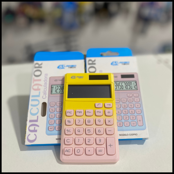 Producto - CALCULADORA COLORES PASTELES LAMBO TECH 320RO
