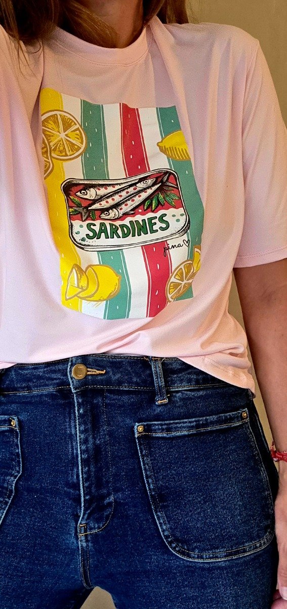 Producto - Remera sardines tricolor