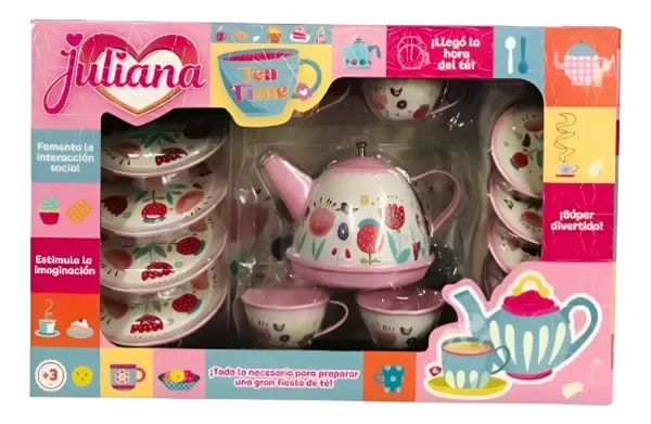 Producto - JULIANA / TEA TIMEEN CAJA - 14 PIEZAS DE METAL
