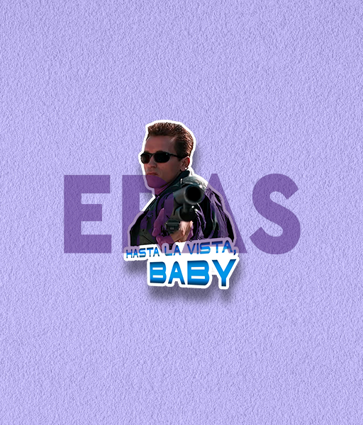 Producto - STICKERS UV - TERMINATOR - HASTA LA VISTA BABY