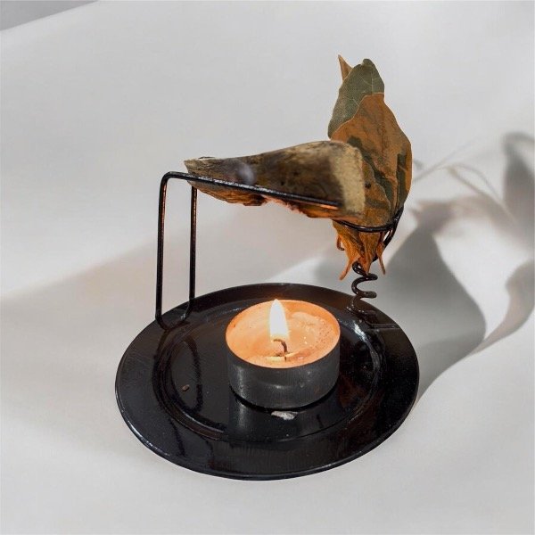 Producto - Quemador de palo santo metal + porta sahumerio