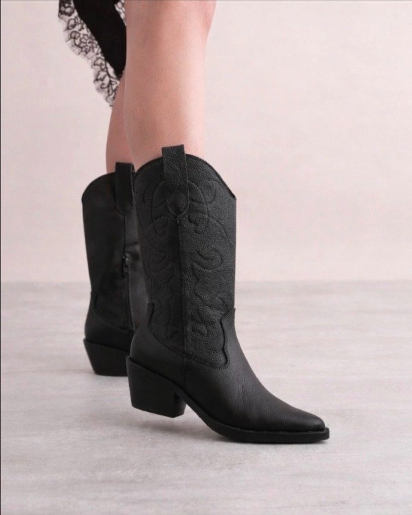 BOTA TEXA JUSTINA NEGRA