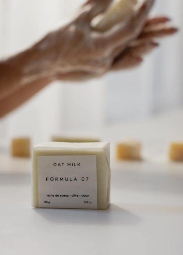 Producto - JABON FACIAL LECHE DE AVENA Y OLIVA