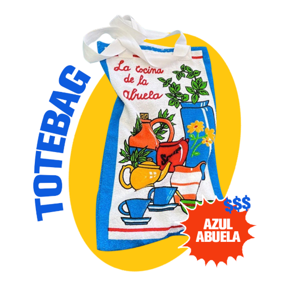 Producto - Totebag Azul Abuela