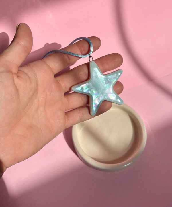 Producto - Estrella BIFAS Tornasol Natural y Celeste