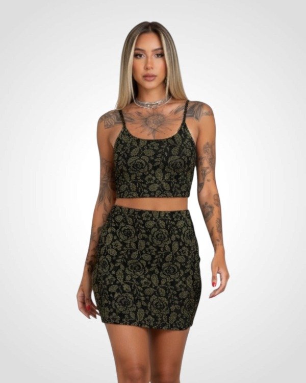 Producto - CONJUNTO ROMULINA DE TOP Y FALDA 0363 0364 - 0
