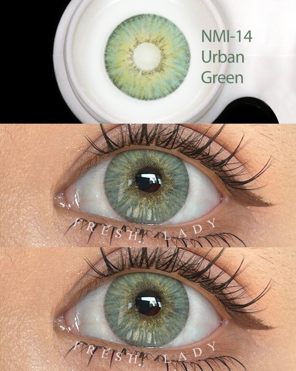 Producto - Lentes de contacto Freshlady Urban Green Nmi-14 - LEN-0005