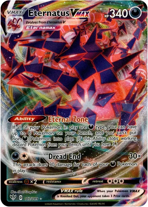 Producto - Eternatus VMAX - 117/189 - Darkness Ablaze - Holo