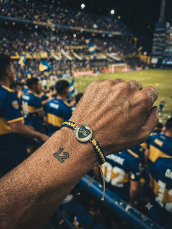 Producto - Pulseras boca juniors con dije - 2