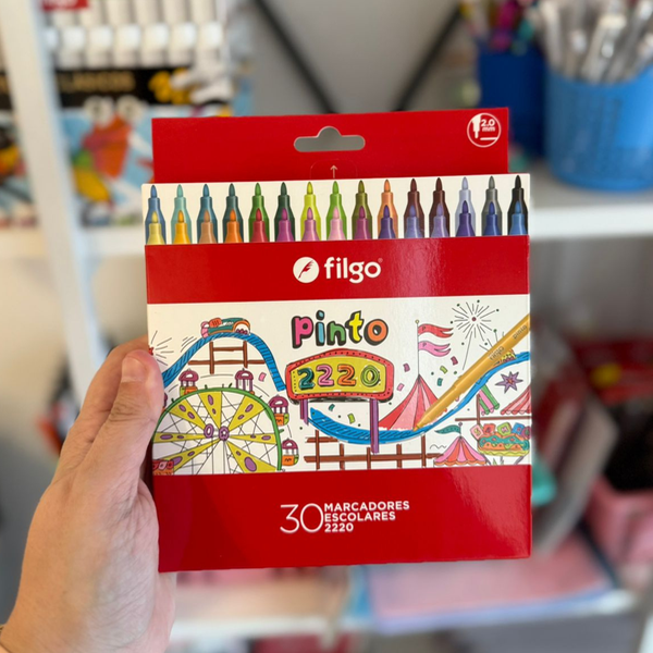 Producto - Set de marcadores X30 colores Filgo