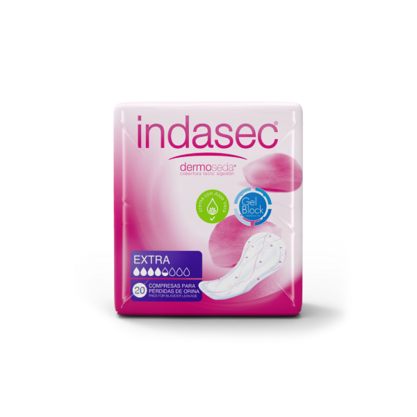 Producto - Indasec Dermoseda Extra 20 Apósitos para Incontinencia