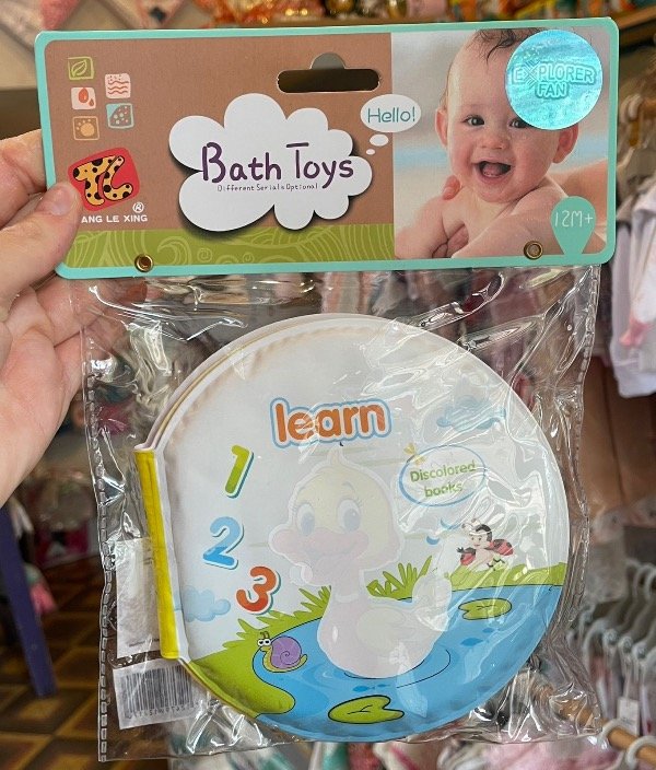 Producto - Libro para el agua impermeable cambia de color al mojarlo