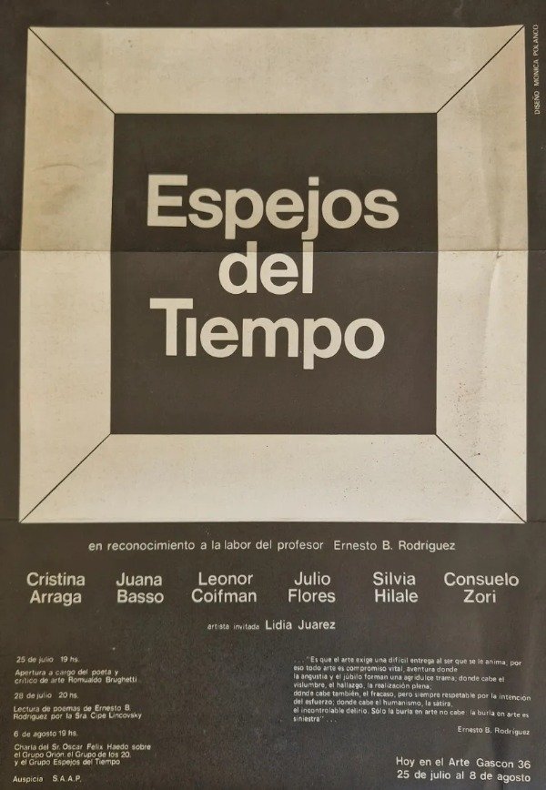 Producto - Espejos del tiempo - Afiche 1981, Coifman, Arraga, Basso, Flores, Hilale, Zori - 0