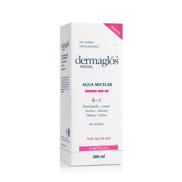 Producto - Dermaglos agua micelar x 200ml 6 en 1
