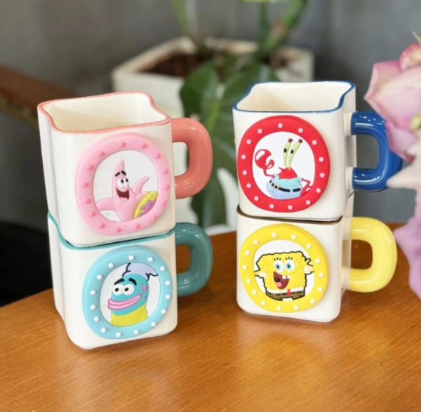 Producto - Taza importada cuadrada Bob Esponja