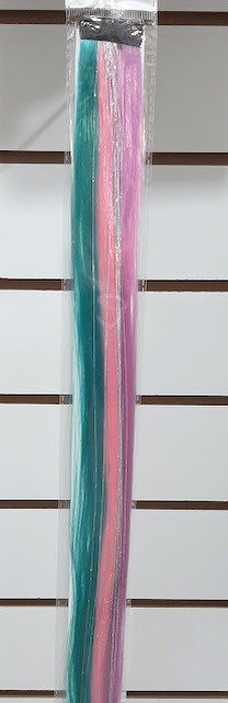 Producto - Extension Mechon Liso Tricolor Con Oropel - 3