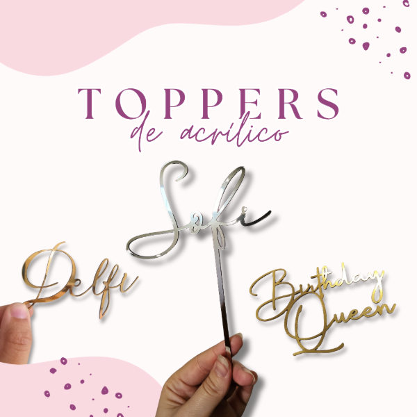 Producto - toppers de acrilico personalizados