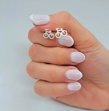 Producto - Aros plata bicicleta lisos